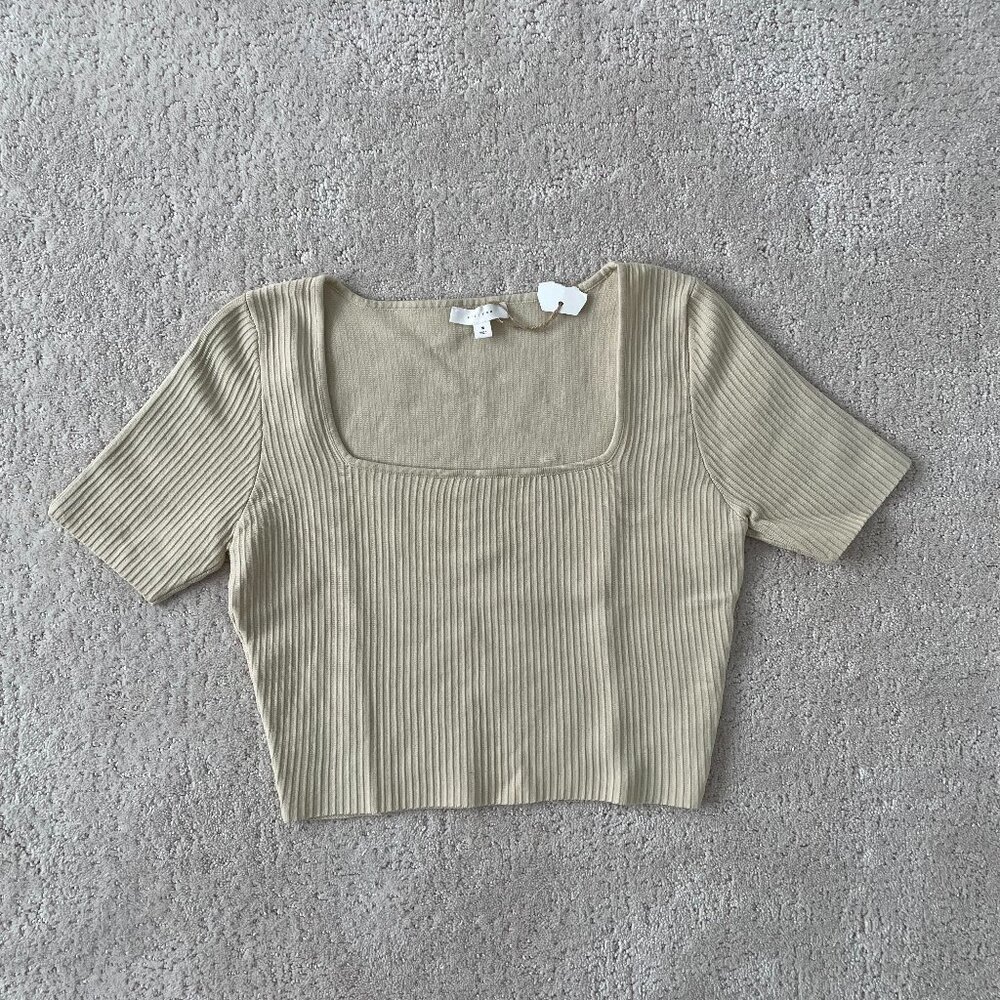 NWT All Row Ribbed Crop Top